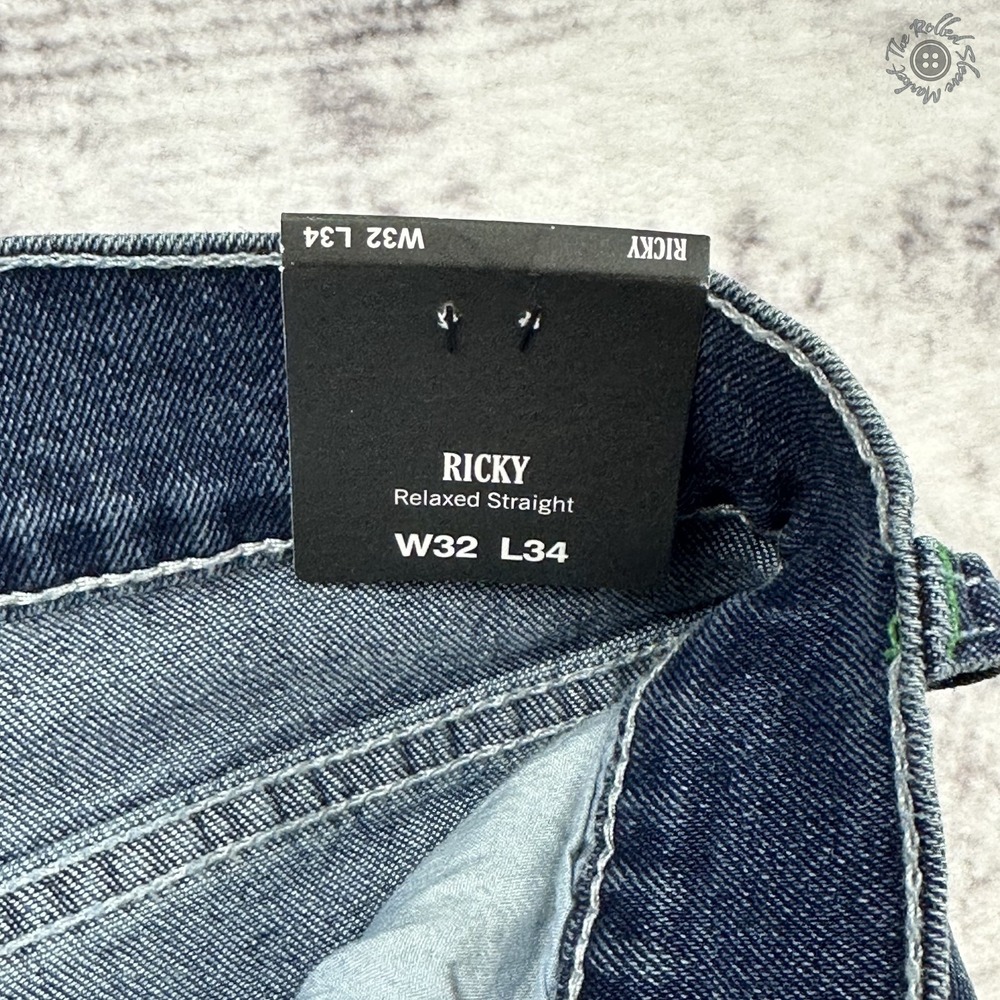 NWT True Religion Ricky SN Flap Straight Jeans 32x34 Dark Woodland MSRP $164 - Picture 7 of 12